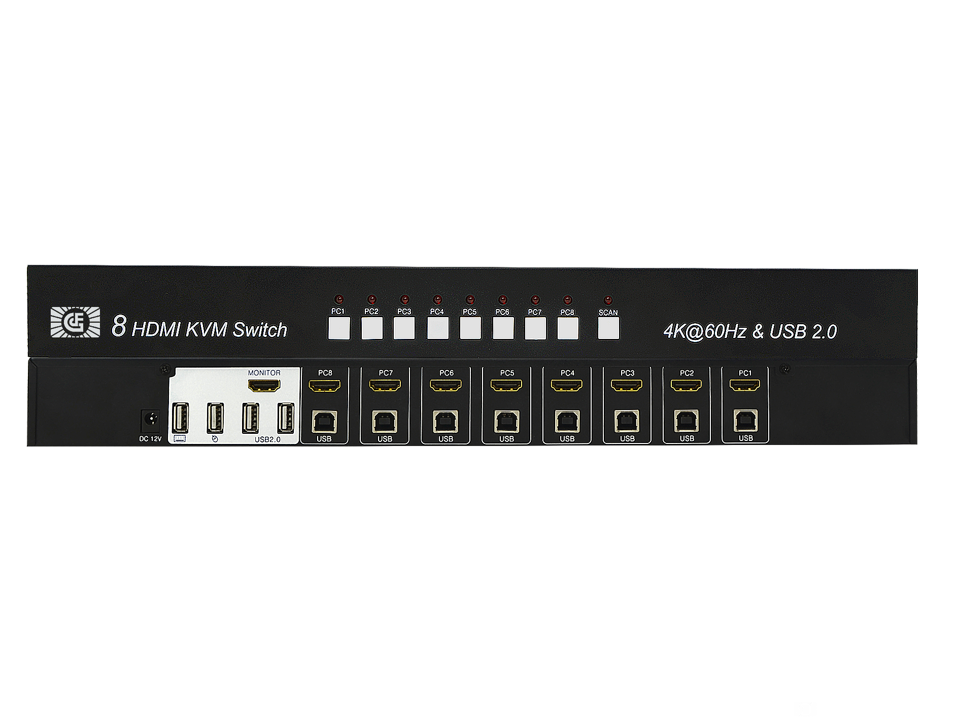 HDMI KVM 8进1出4K切换器