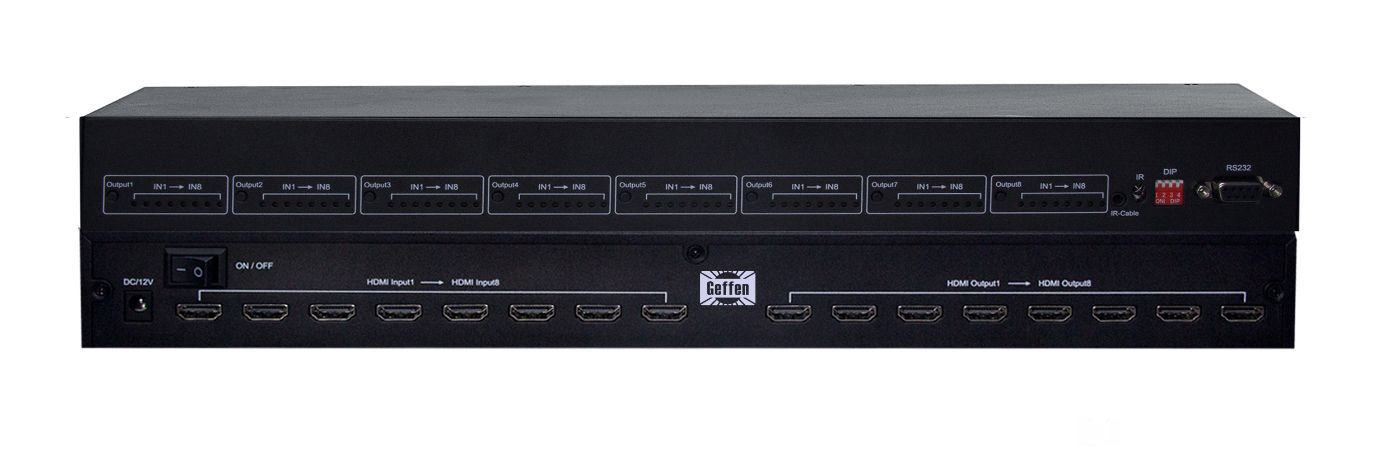 桌面式8进8出4K60普通切换一体矩阵
